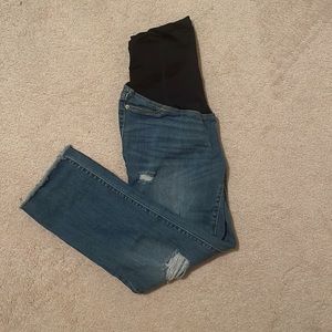 Isabel Straight Crop Maternity Jeans